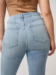 MIA Plus - High Rise Flare Jeans, Burnout