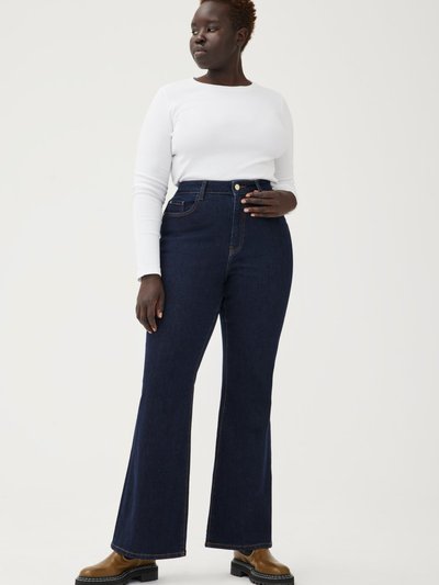 Warp + Weft MIA Plus - High Rise Flare Jeans - Drum product