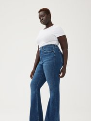 Mia Plus - High Rise Flare Jeans - Seaborn