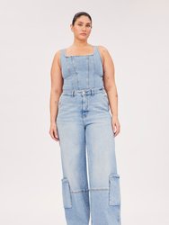 NCE Cargo Plus Wide Leg Jeans - Willow - Willow