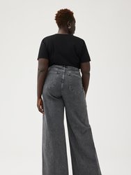 NCE Plus Wide Leg Jeans - Gris