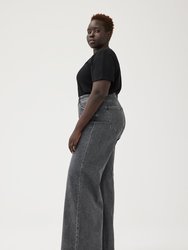 NCE Plus Wide Leg Jeans - Gris