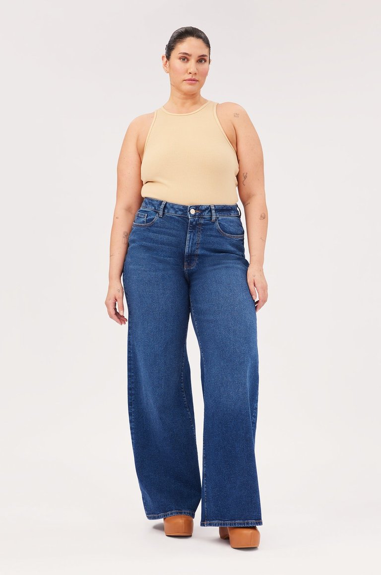 NCE Plus Wide Leg Jeans - Melrose - Melrose