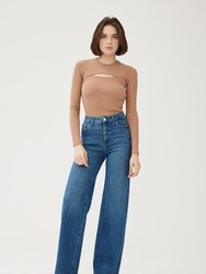 NCE - Wide Leg Jeans - Cotta - Cotta