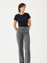 NCE - Wide Leg Jeans - Gris - Gris
