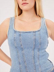 SJD - Denim Tank - Willow