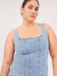 SJD Plus Denim Tank - Willow - Willow