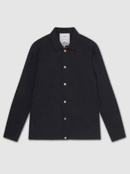 Berg Button Front Jacket - Navy