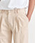 Men's Pleat Trousers In Sand