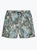 Noden Swim Short In Khaki Multi Floral Seersucker