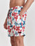 Noden Swim Short In Red Blue Floral Seersucker