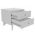 Aurora 2-Drawer White Nightstand