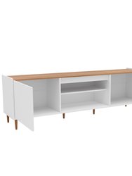 Buffalo 70.8 in. White Wood TV Stand With Two Storages