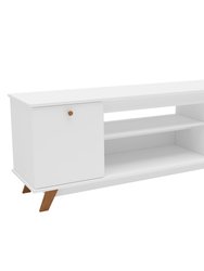 Cleveland 59 in. White Wood TV Stand With Two Storages Fits TV's Up To 55 in. - White