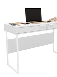 Florence 47" 2 Drawer Writing Desk - White 