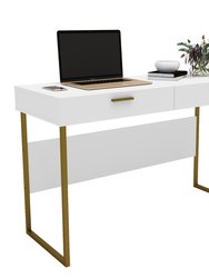 Olympia 47"  2-Drawer Writing Desk - White