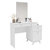 Santa Monica White 2-Drawer Dressing Table With Mirror