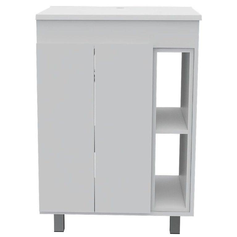 Akron Vanity Cabinet -  White Finish - White