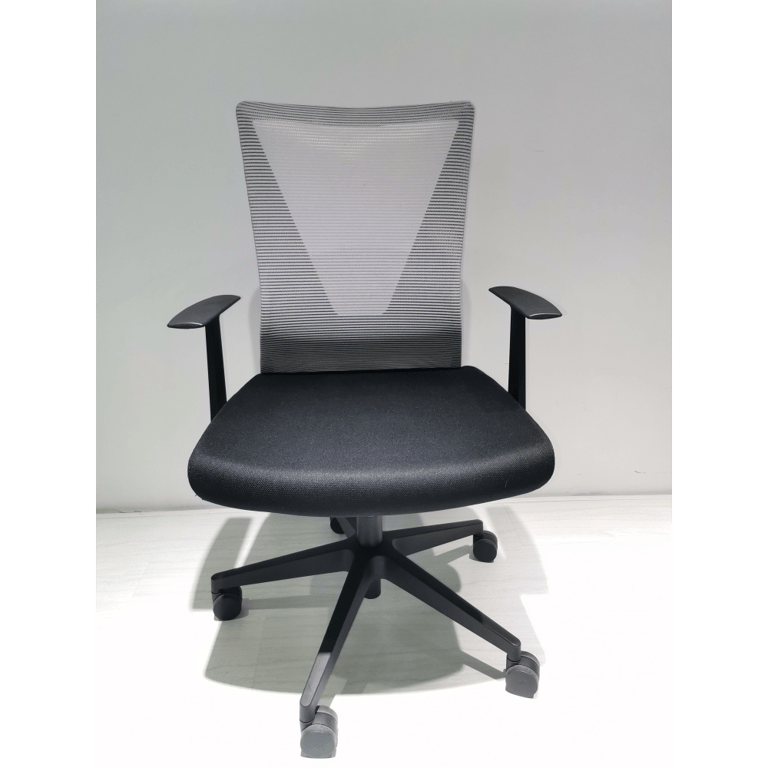 Armin Office Chair - Black Wengue/Light Gray Finish - Black Wengue