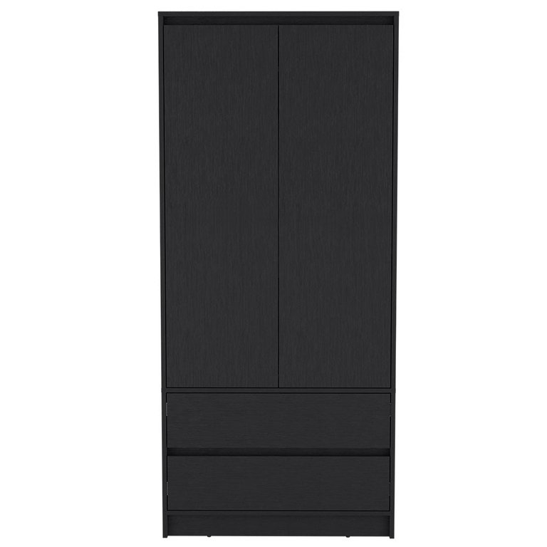 Armoire Closher, Black Finish - Black Finish