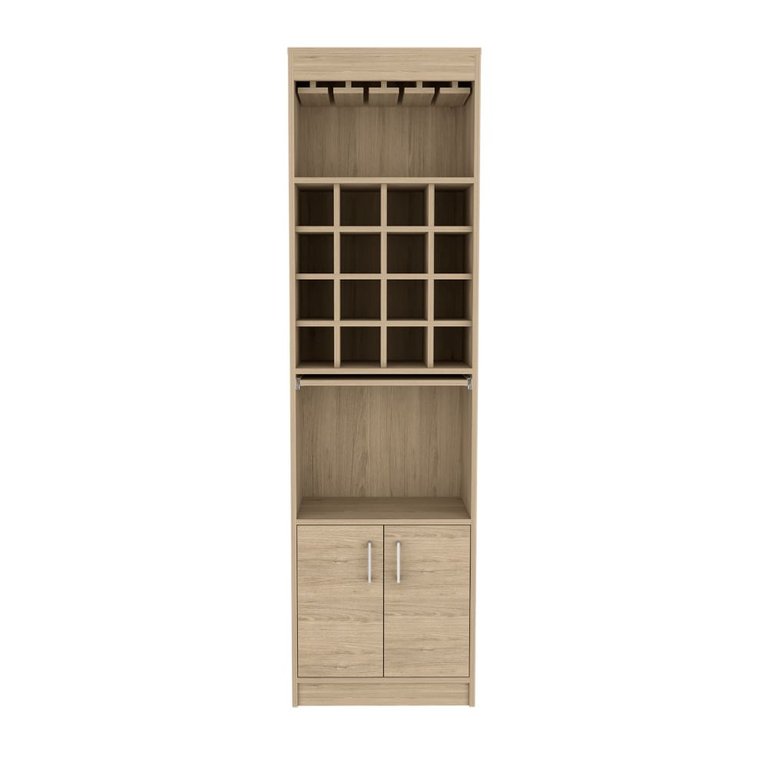 Atanasio Kava Bar Cabinet, Pearl Finish - Pearl Finish