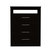 Atlanta Dresser, Black Wengue Finish - Black Wengue Finish