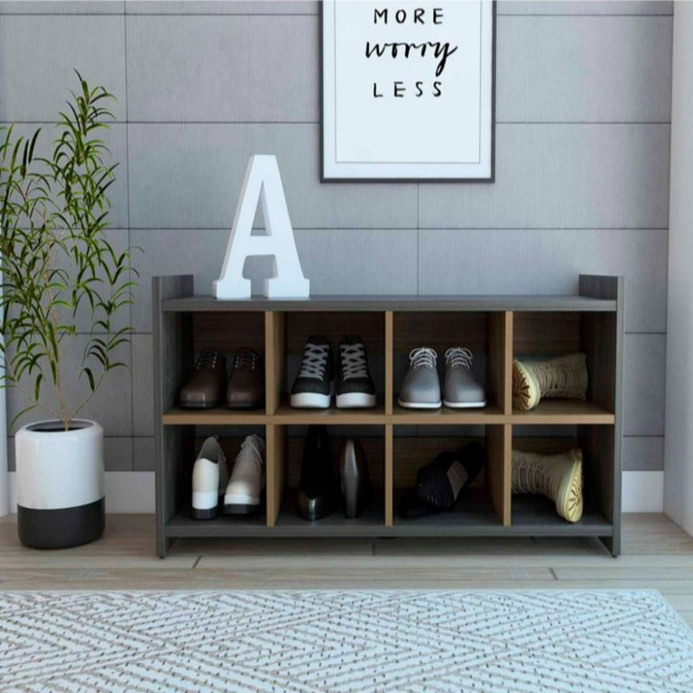 Augusta Shoe Rack, Eight Shoe Capacity