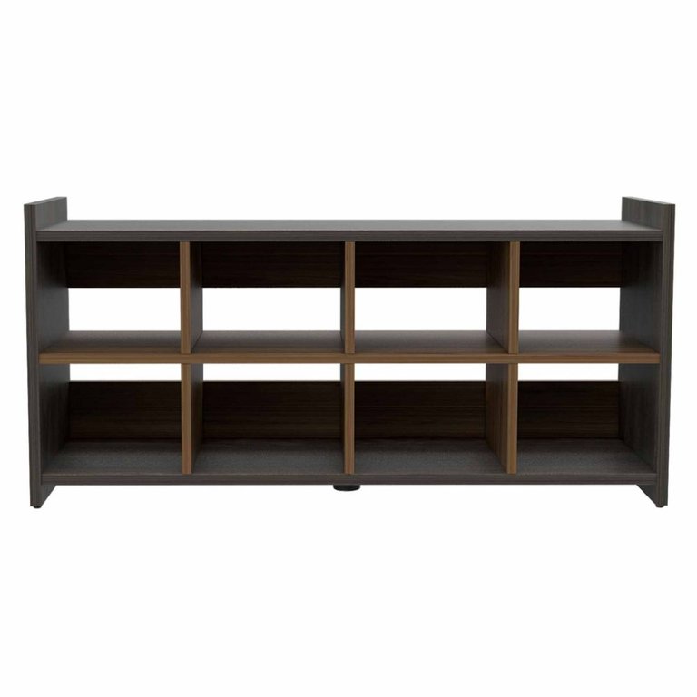 Augusta Shoe Rack, Eight Shoe Capacity - Carbon Espresso Finish