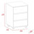 Bang 3 Drawer Filing Cabinet - White Finish