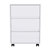 Bang 3 Drawer Filing Cabinet - White Finish - White