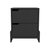 Brookland Nightstand, Double Drawers - Black Wengue Finish