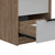 Cervants Nightstand - Light Oak And White Finish