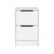 Cervants Nightstand, White Finish - White Finish