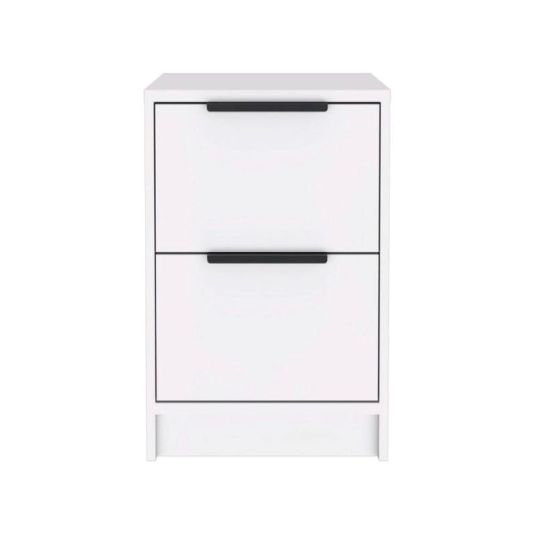 Cervants Nightstand, White Finish - White Finish