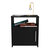 Cuarzz Nightstand - Black Wengue Finish - Black Wengue