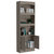 Denver Bookcase - Light Grey Finish