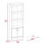 Denver Bookcase - Light Grey Finish