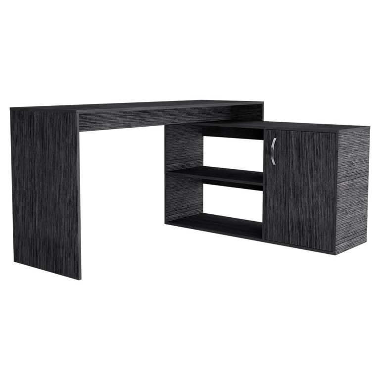 Desti Home Desk - Smoky Oak Finish - Smoky Oak