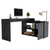 Desti Home Desk - Smoky Oak Finish