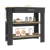 Dozza Kitchen Island 40" - Black Wengue And Light Oak Finish