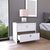 Dreams Nightstand - White And Dark Brown Finish