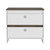 Dreams Nightstand - White And Dark Brown Finish - White/Dark Brown