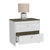 Dreams Nightstand - White And Dark Brown Finish