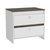 Dreams Nightstand - White And Dark Brown Finish