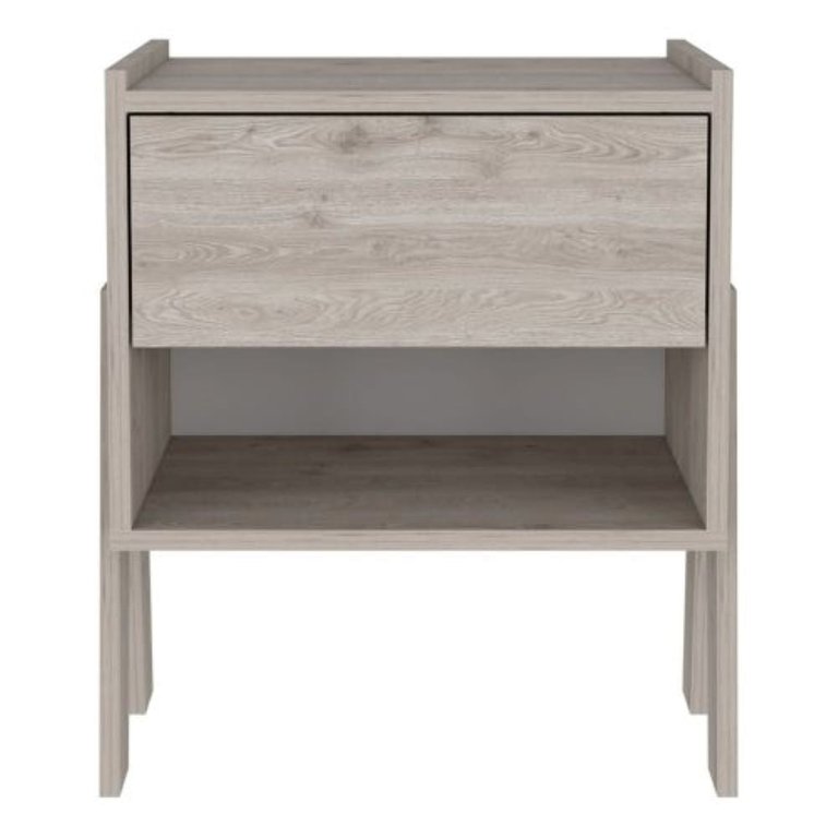 Ferku Nightstand - Light Grey Finish