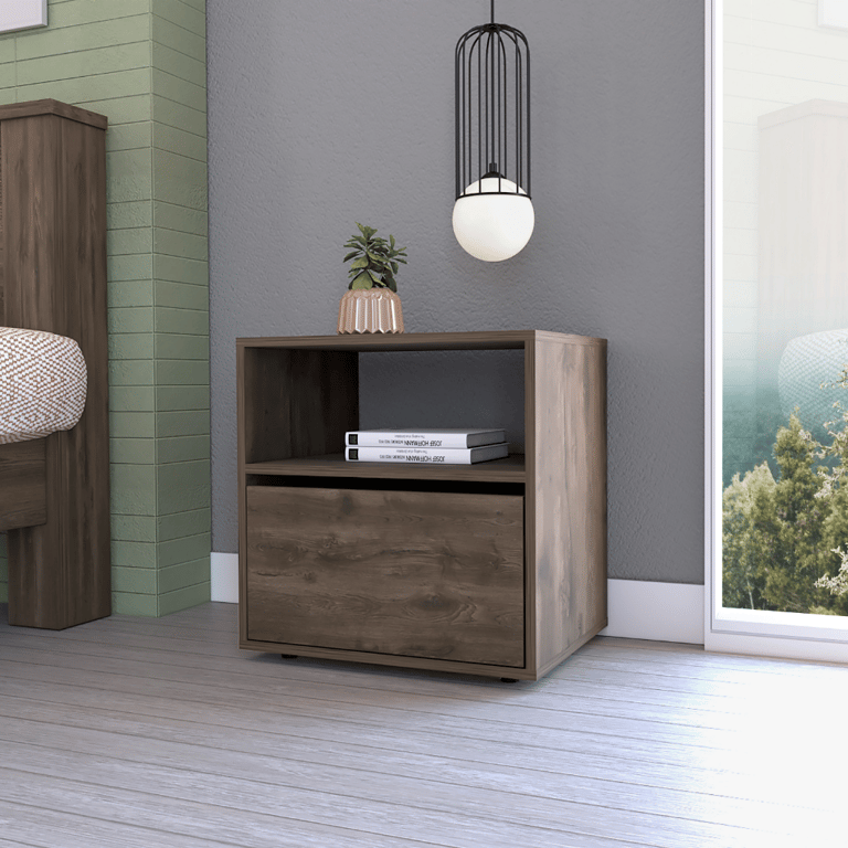 Forum Nightstand, Dark Brown Finish