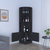 Papprika Bar Cabinet, Black Wengue Finish