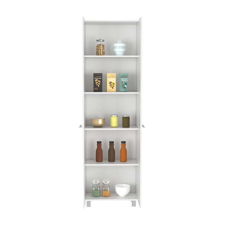 Phoenix Pantry Cabinet, White Finish - White