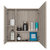 Prague Medicine Cabinet, Light Grey Finish