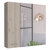 Prague Medicine Cabinet, Light Grey Finish